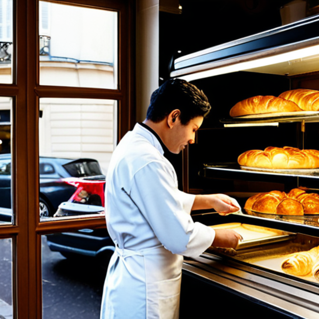소비자 행동 데이터를 활용한 시장 분석 - Parisian Bakery Scene**
"A bustling Parisian bakery at dawn, filled with the aroma of freshly baked...