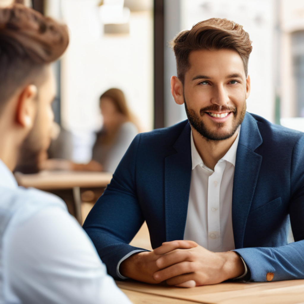 소비자중심 경영과 디지털 혁신의 연계 전략 연구와 분석 - **"A warm, inviting close-up of a business professional, dressed in smart-casual attire, genuinely a...