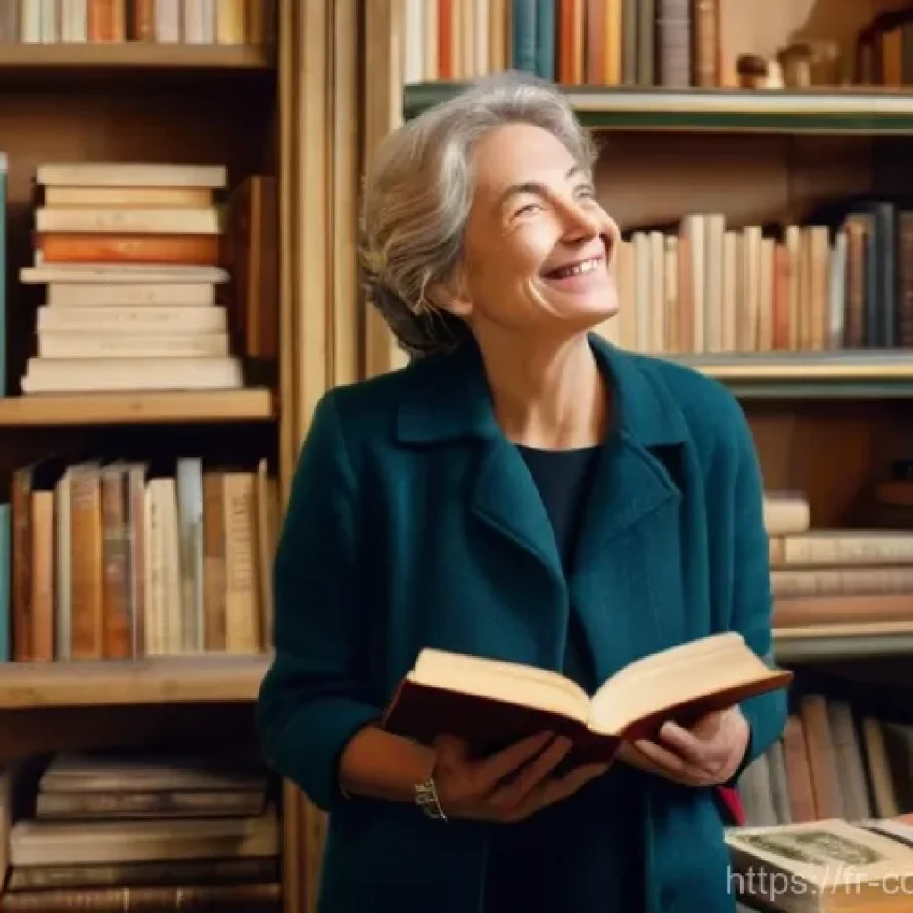 소비자중심 경영을 통한 고객 만족과 성공 사례 - **A Heartfelt Parisian Bookstore Moment**
    A wide, warmly lit shot of a cozy, traditional Parisia...