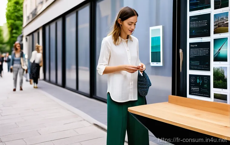 소비자 행동 데이터와 관련된 사례 분석 - **Prompt:** "A dynamic, multi-panel image depicting the modern French consumer journey. The central ...