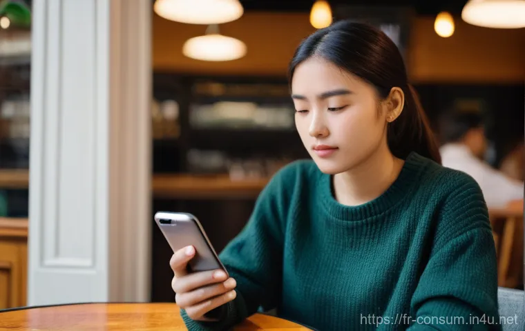 소비자 피해 예방을 위한 실무 사례 - **Prompt:** A young adult, around 20 years old, with a thoughtful and slightly suspicious expression...