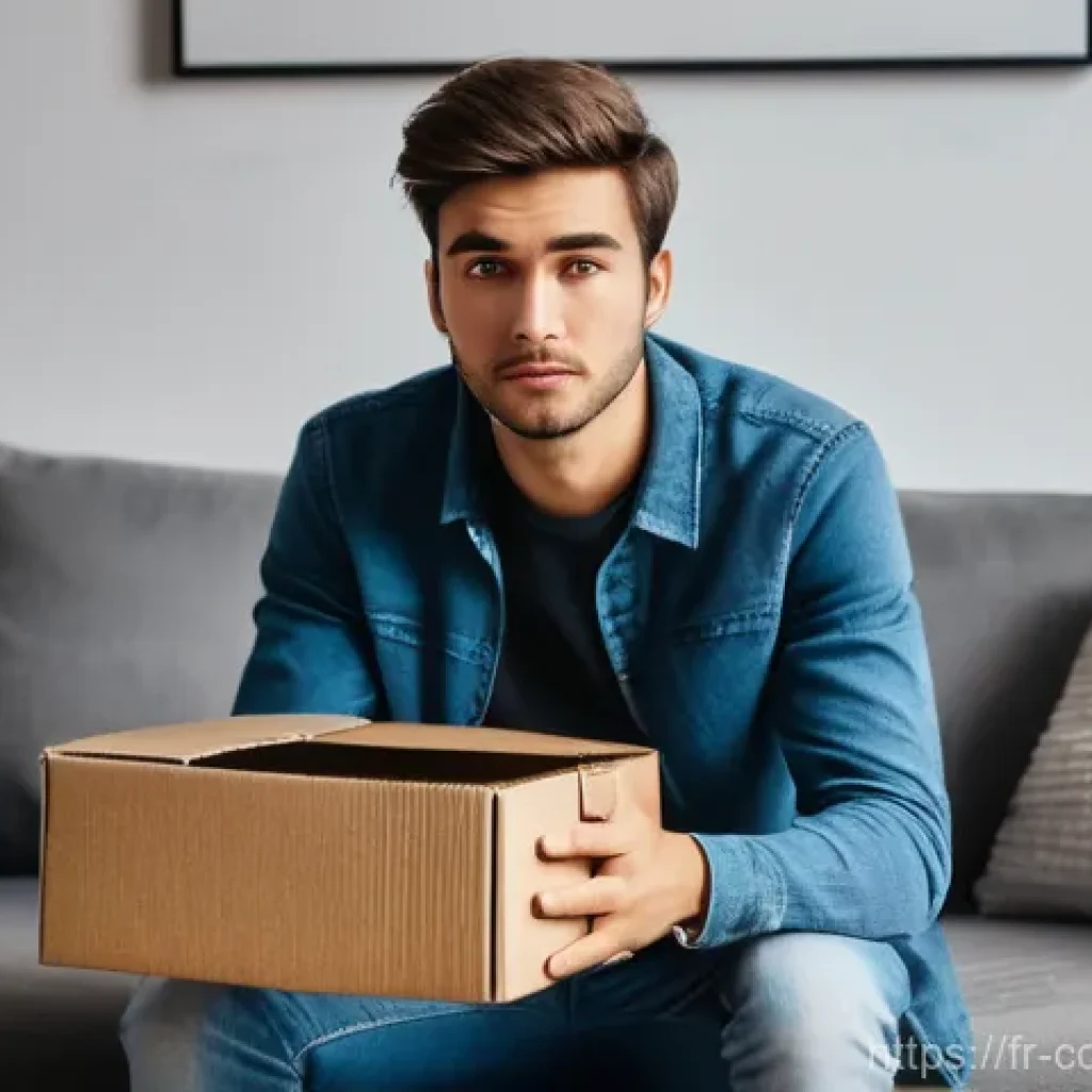 소비자 보호법 사례별 대응 전략 - **Prompt 1: The Frustration of a Damaged Delivery**
"A young adult, dressed in comfortable casua...