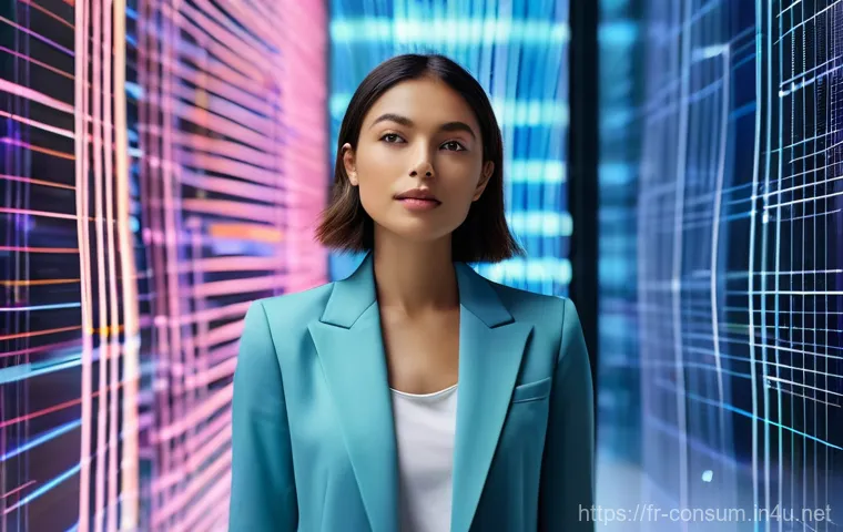 소비자 행동 데이터를 활용한 신제품 혁신 전략 연구와 분석 - **Prompt:** A stylish, dynamic young woman, appearing as a modern influencer, stands in a brightly l...