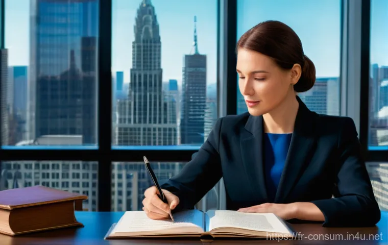 소비자전문기술사 시험 준비 방법 - **Prompt 1: The Digital Consumer's Dilemma**
    "A person in their late 20s or early 30s, dressed i...