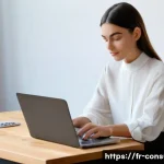 소비자 보호와 관련된 주요 연구 논문과 사례 연구와 분석 - **Online Shopping Vigilance:**
"A young French woman in her late 20s, with a chic, casual style ...